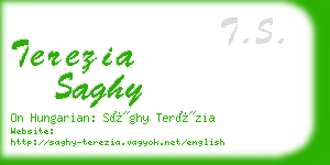 terezia saghy business card